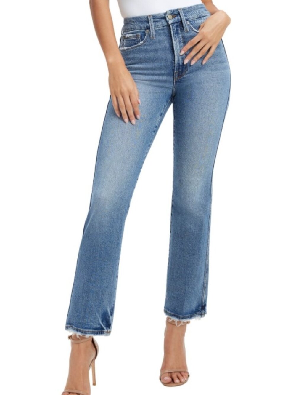 GOOD AMERICAN GOOD CURVE STRAIGHT JEANS